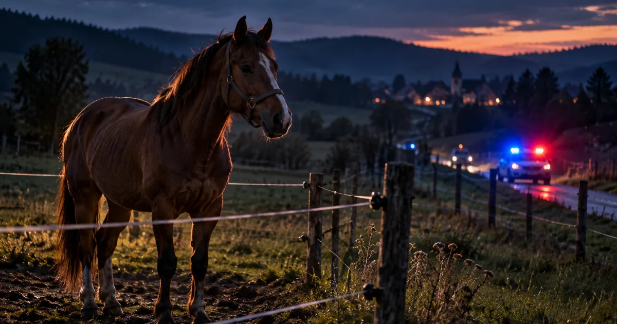 Cal furat din Cristuru-Secuiesc, găsit în Brașov. Tânăr reținut
