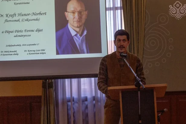 Dr. Kraft Hunor Norbert, distins cu Premiul Memorial Pápai Páriz Ferenc